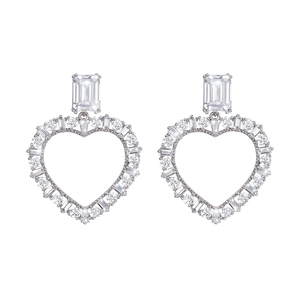 Love Hoop Crystle Earrings