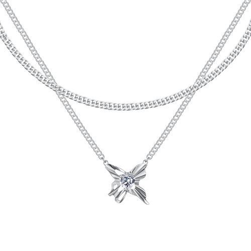 Metallic Butterfly Necklace