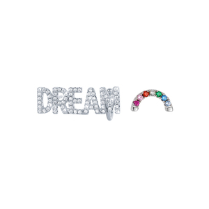 Dream Rainbow Letter Earstuds