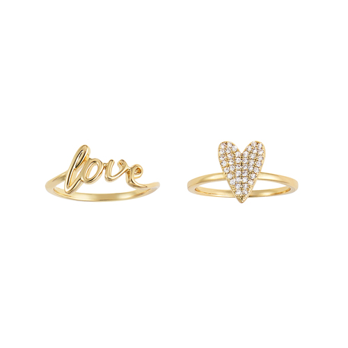 LOVE&Heart-Shaped Rings