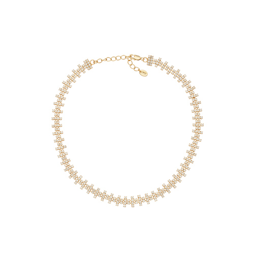 Shining Diamond Heartbeat Necklace